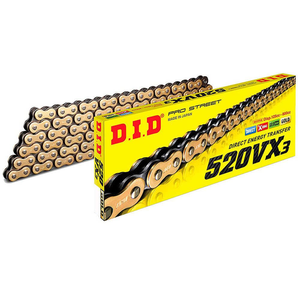 520VX3x110 DiD Gold X-Ring Chain