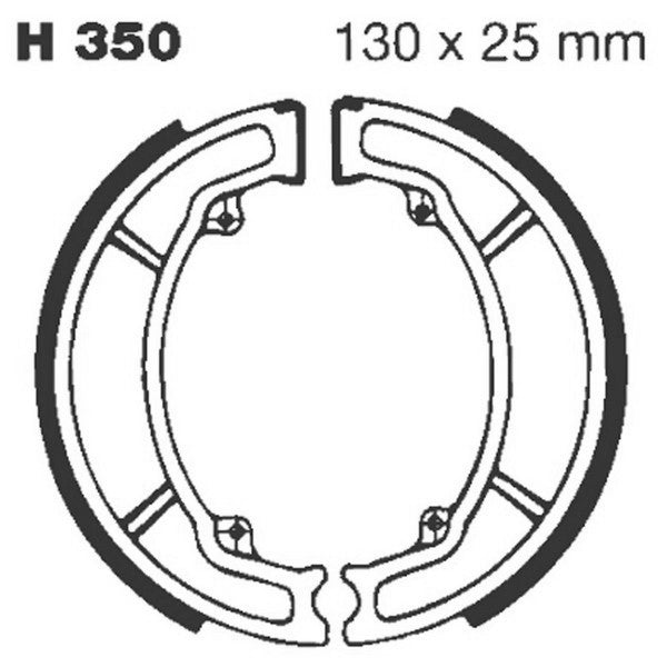H350 EBC Brake Shoes