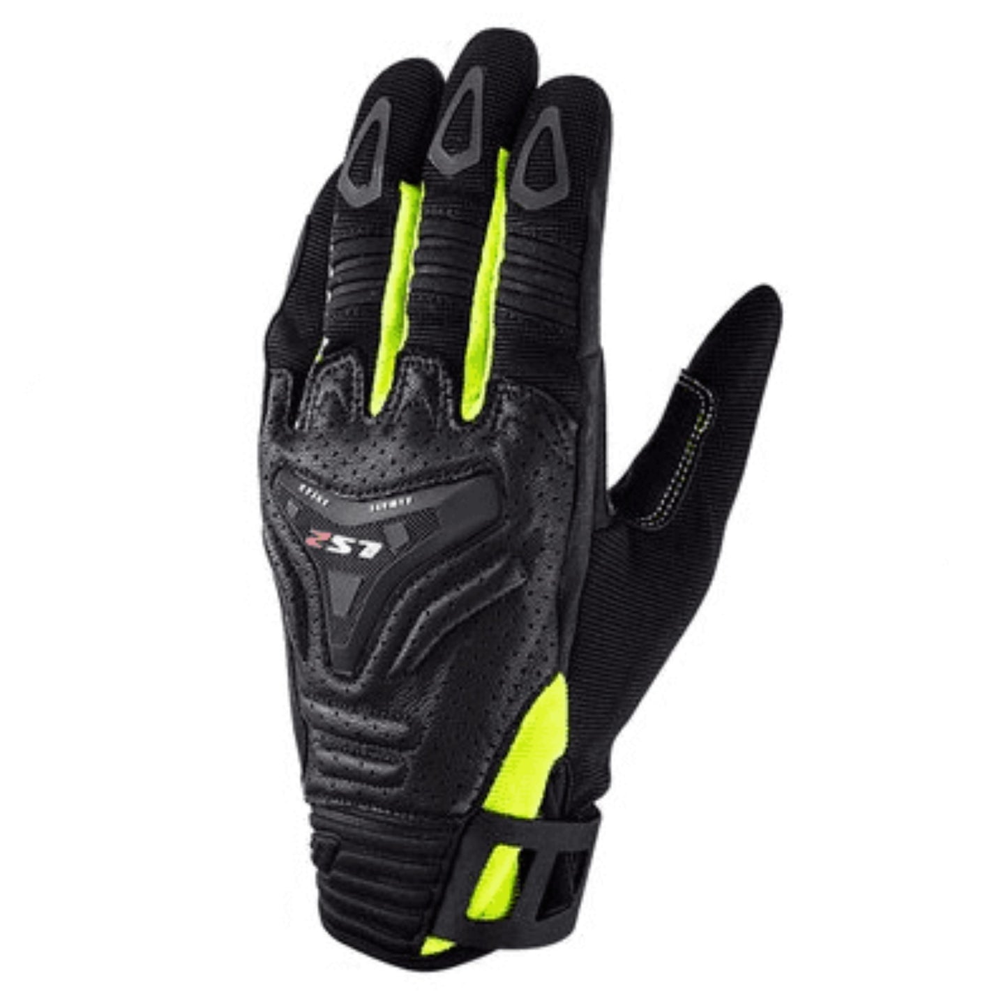 LS2 All Terrain Lady Gloves Black H-V Yellow