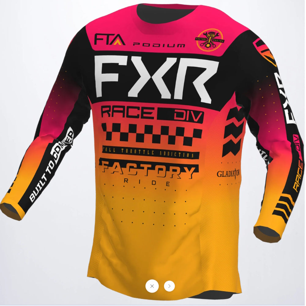 FXR Podium Gladiator Motocross Jersey 23 Mango