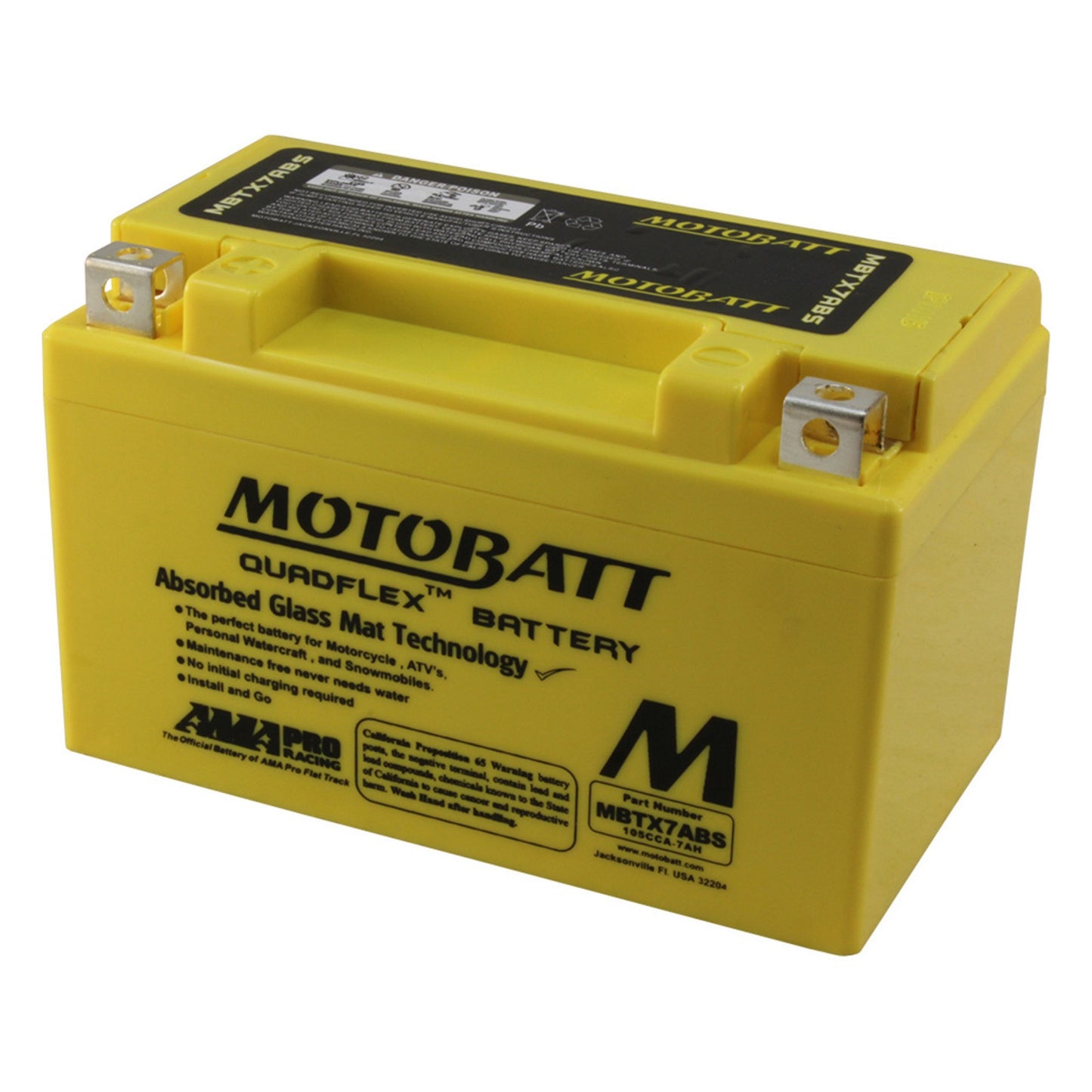 MBTX7ABS Motobatt 12V AGM Battery