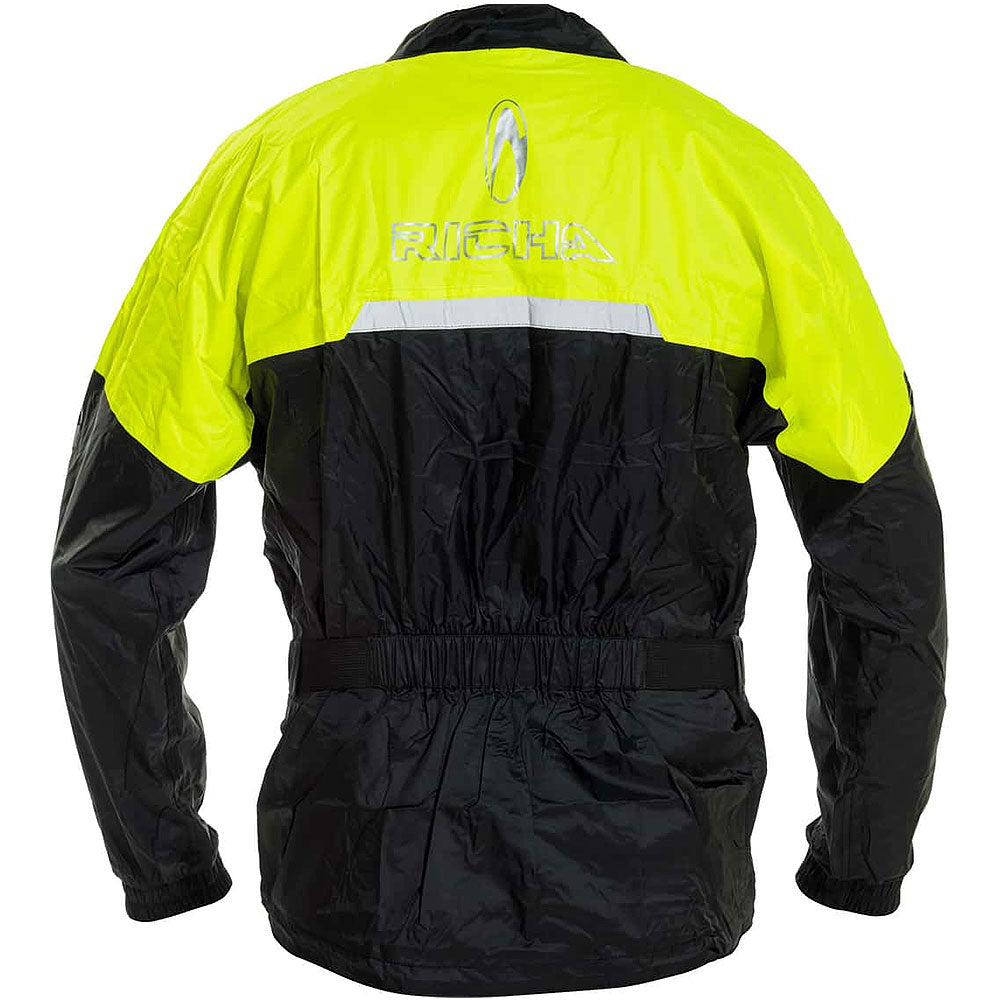 Richa Rain Warrior Jacket Black/Flo Yellow
