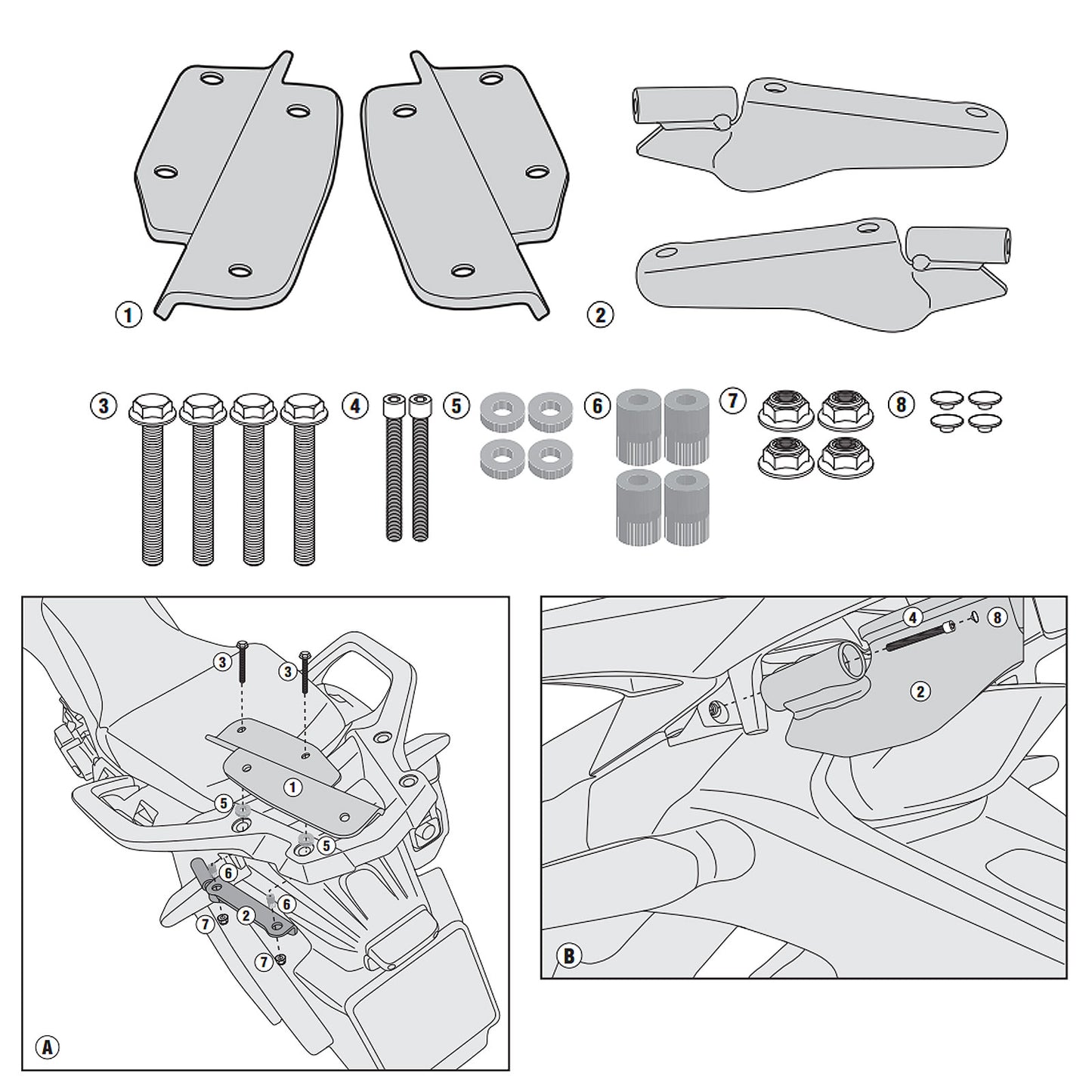 SR1144 Givi CRF1000 Alloy Top Plate