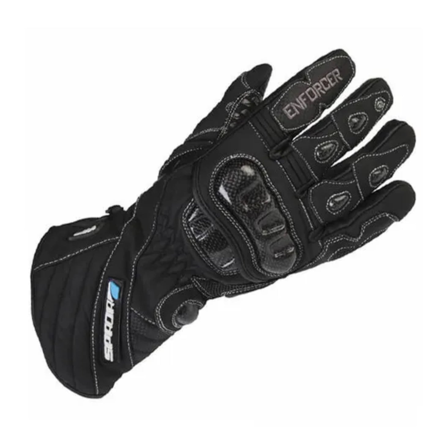 Spada Enforcer CE Waterproof Leather Gloves Black