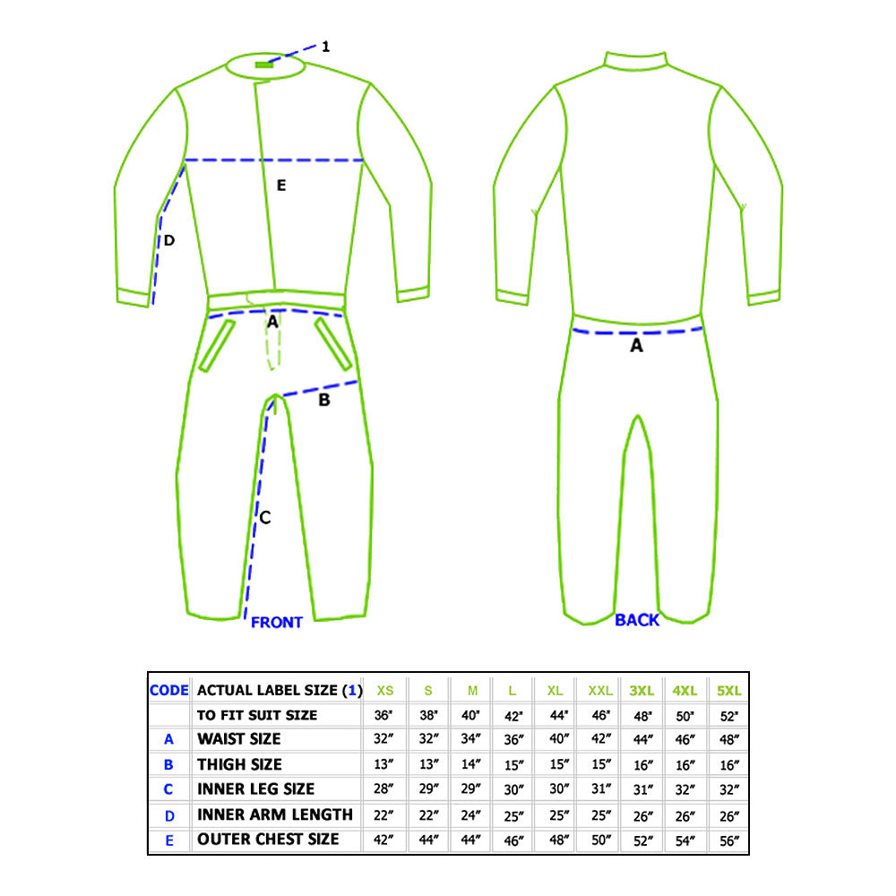 Tuzo Eazi One Piece Waterproof Suit