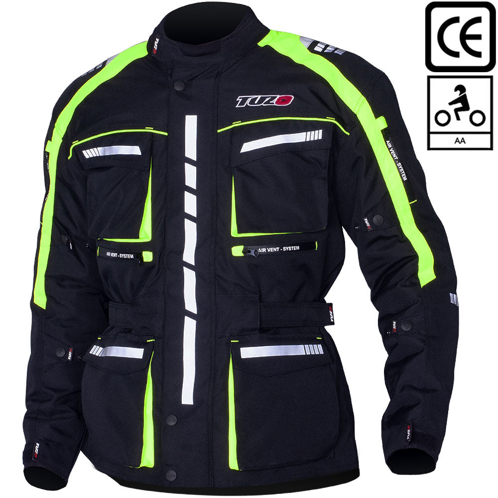 Tuzo Dakar II AA Comfort Jacket Black Fluorescent