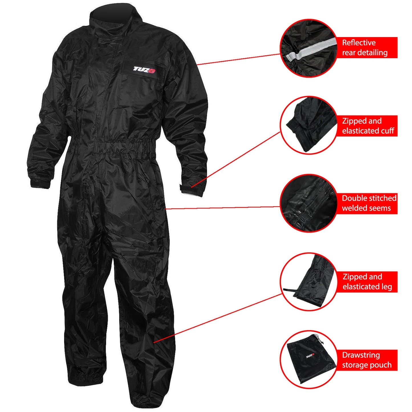 Tuzo Eazi One Piece Waterproof Suit