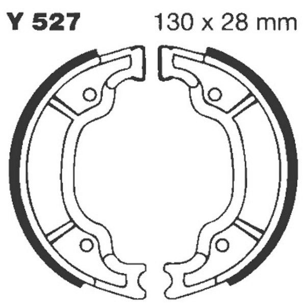 Y527 EBC Brake Shoes