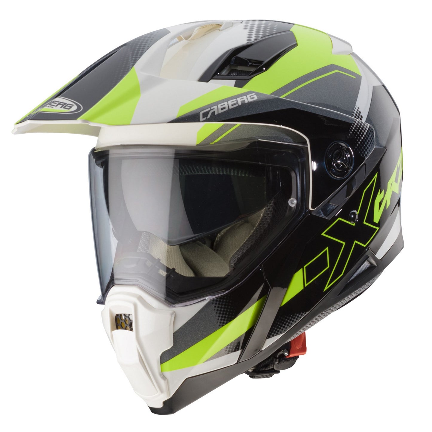 Caberg X-Trace Spark Matt Black Anthracite Yellow Dual Sport Helmet