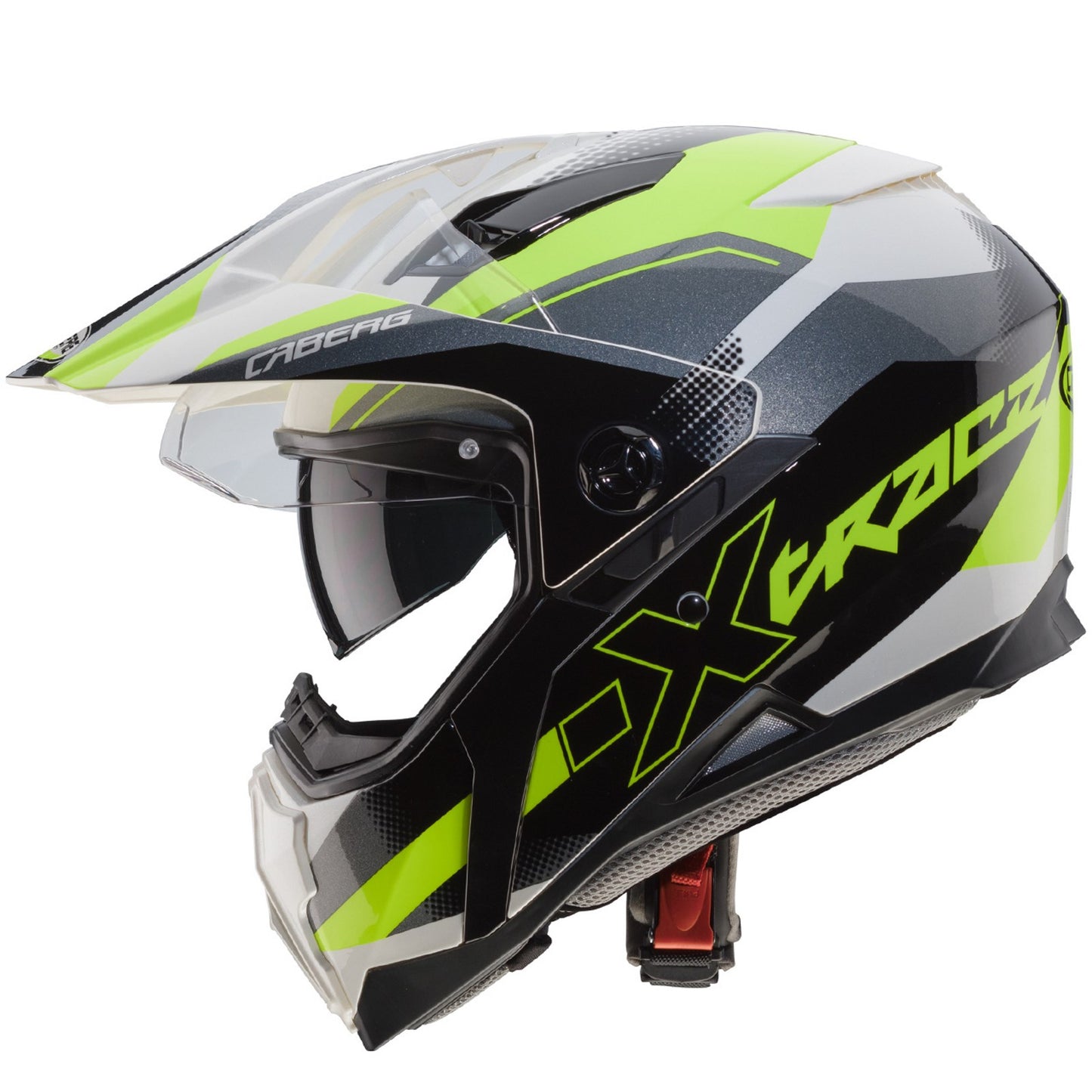 Caberg X-Trace Spark Matt Black Anthracite Yellow Dual Sport Helmet