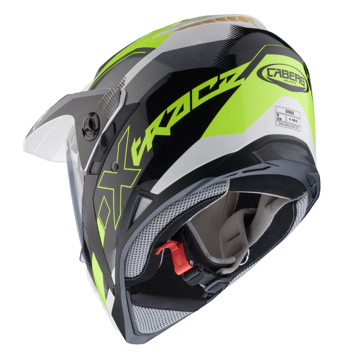 Caberg X-Trace Spark Matt Black Anthracite Yellow Dual Sport Helmet