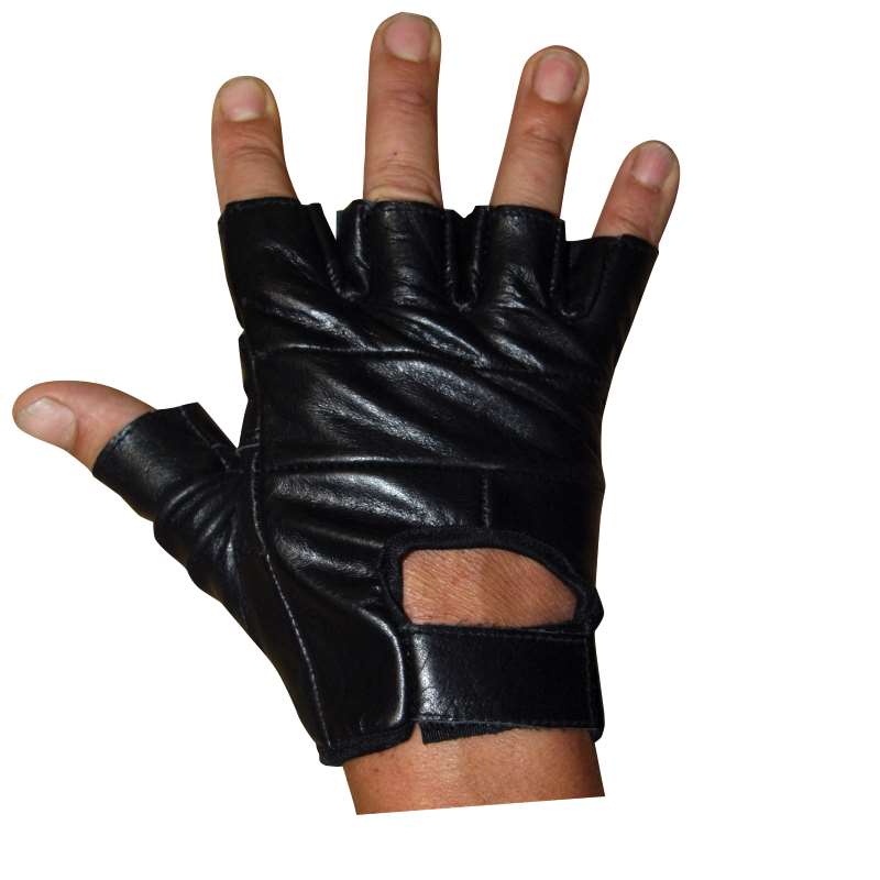 Classic Fingerless Leather Gloves