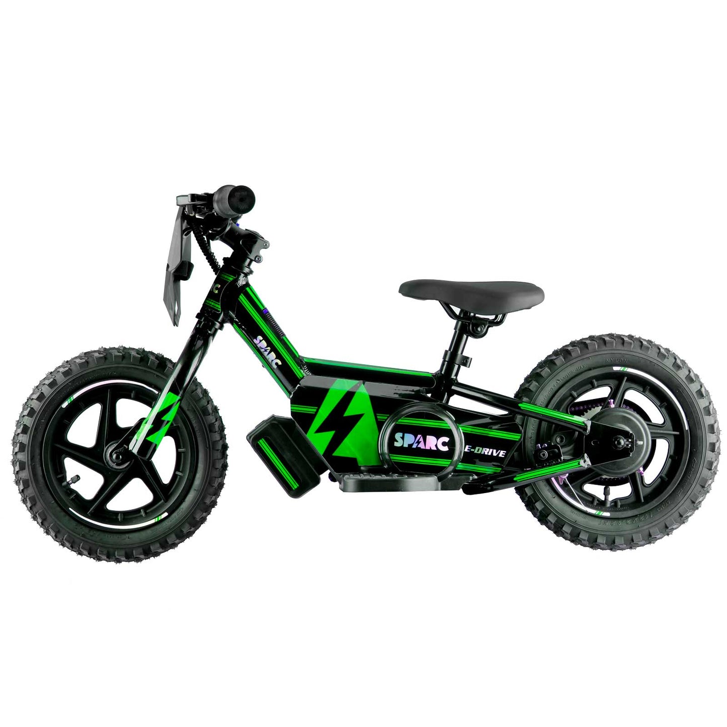 12 Inch Kids Electric Balance Bike Green 200w