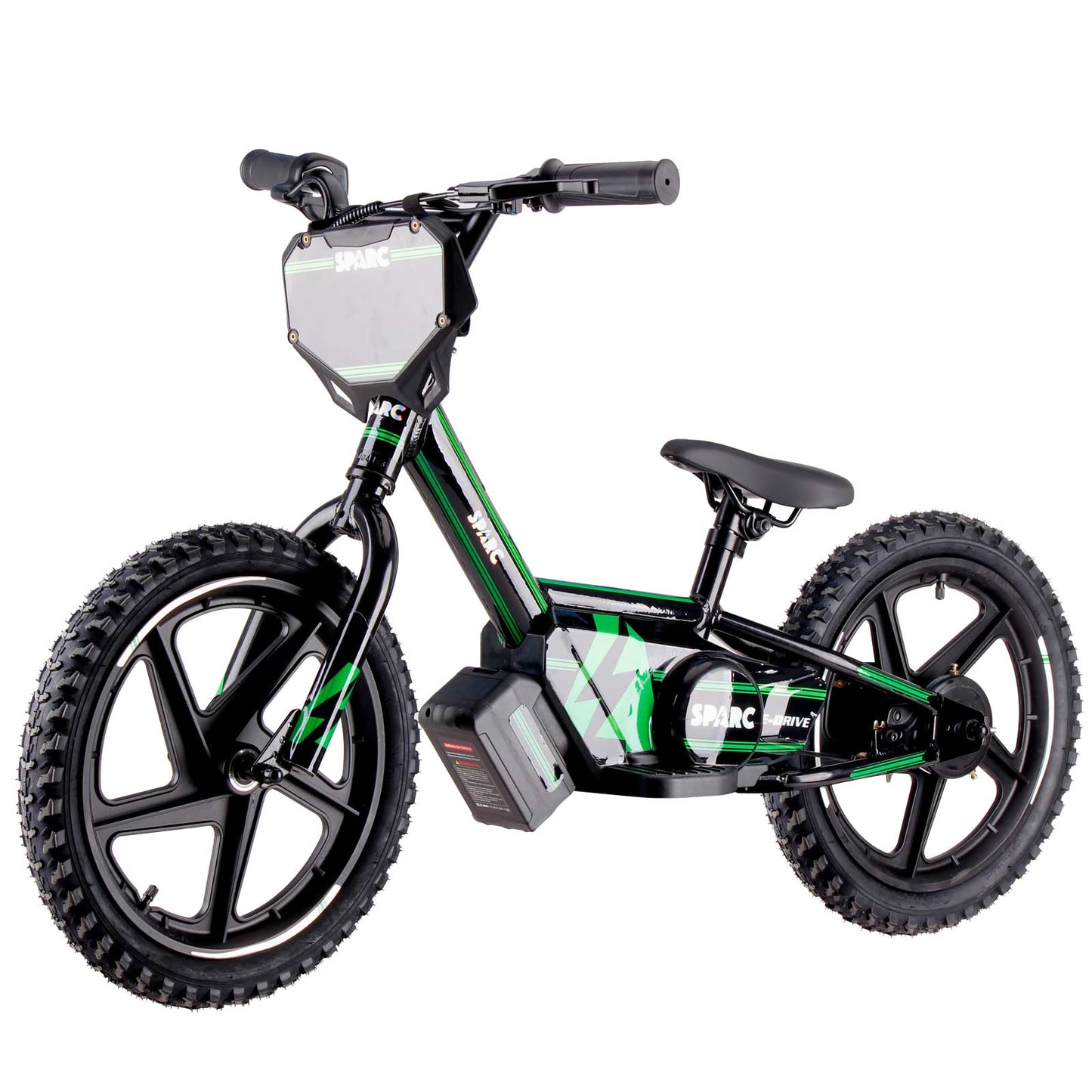 16 Inch Kids Electric Balance Bike Green 250w