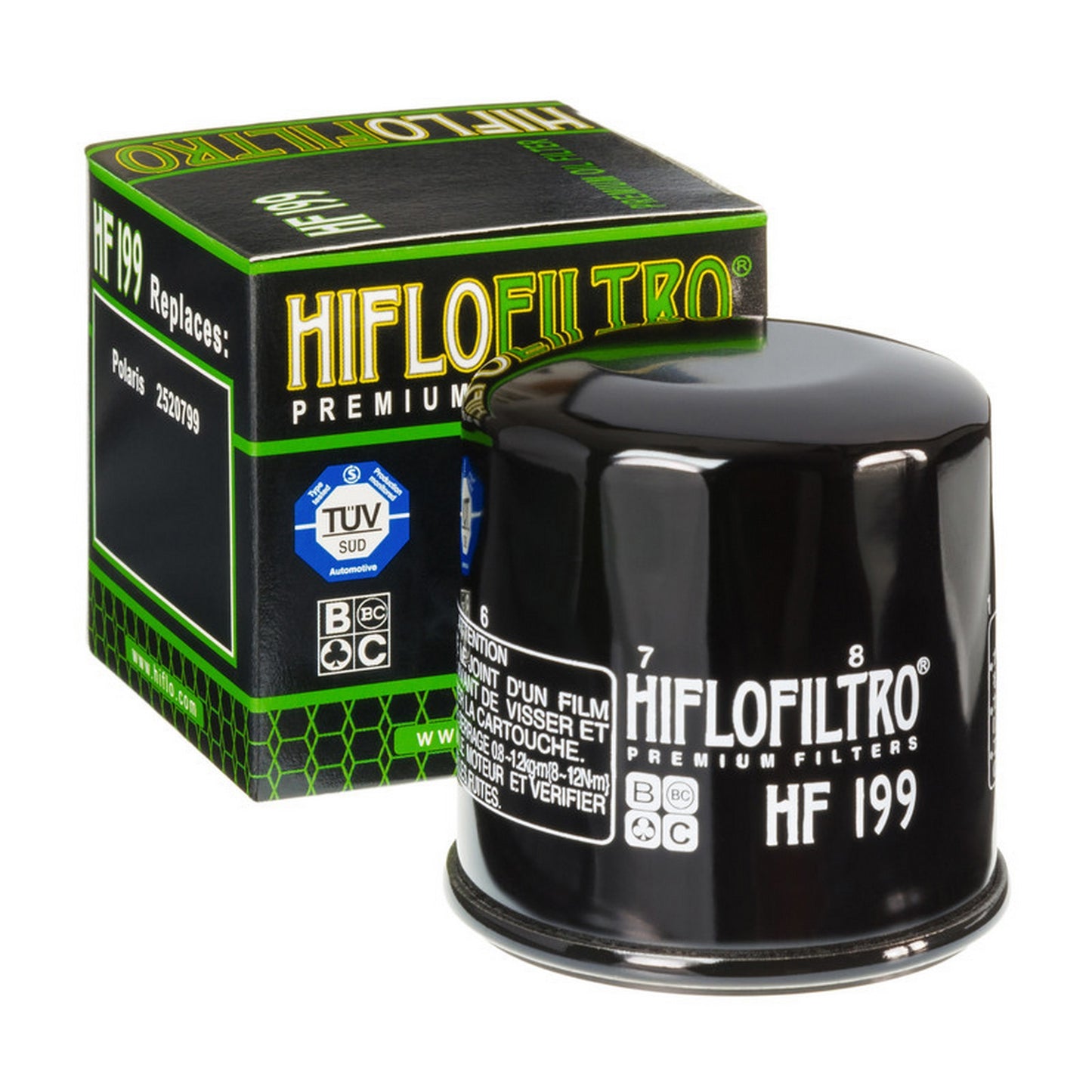 HF199 Oil Filter Cannister Black