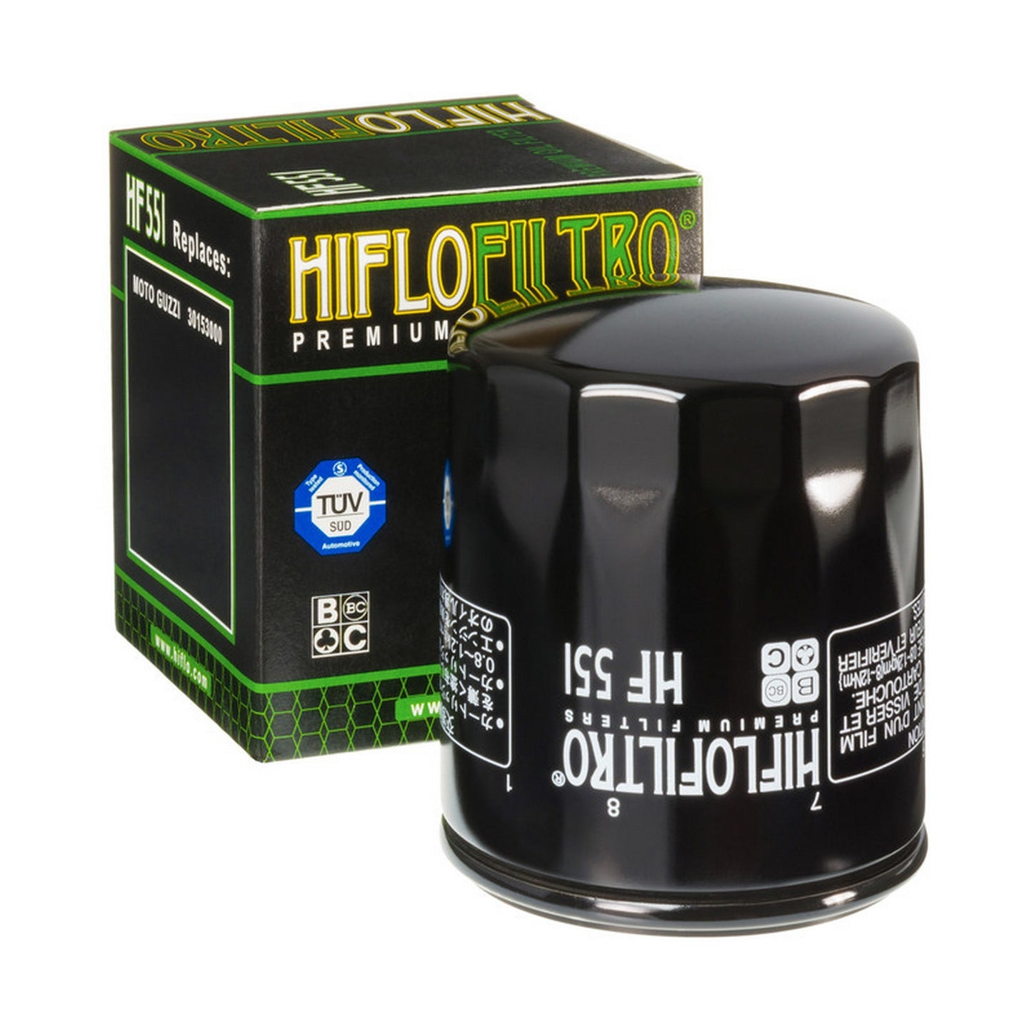 HF551 Oil Filter Cannister Black