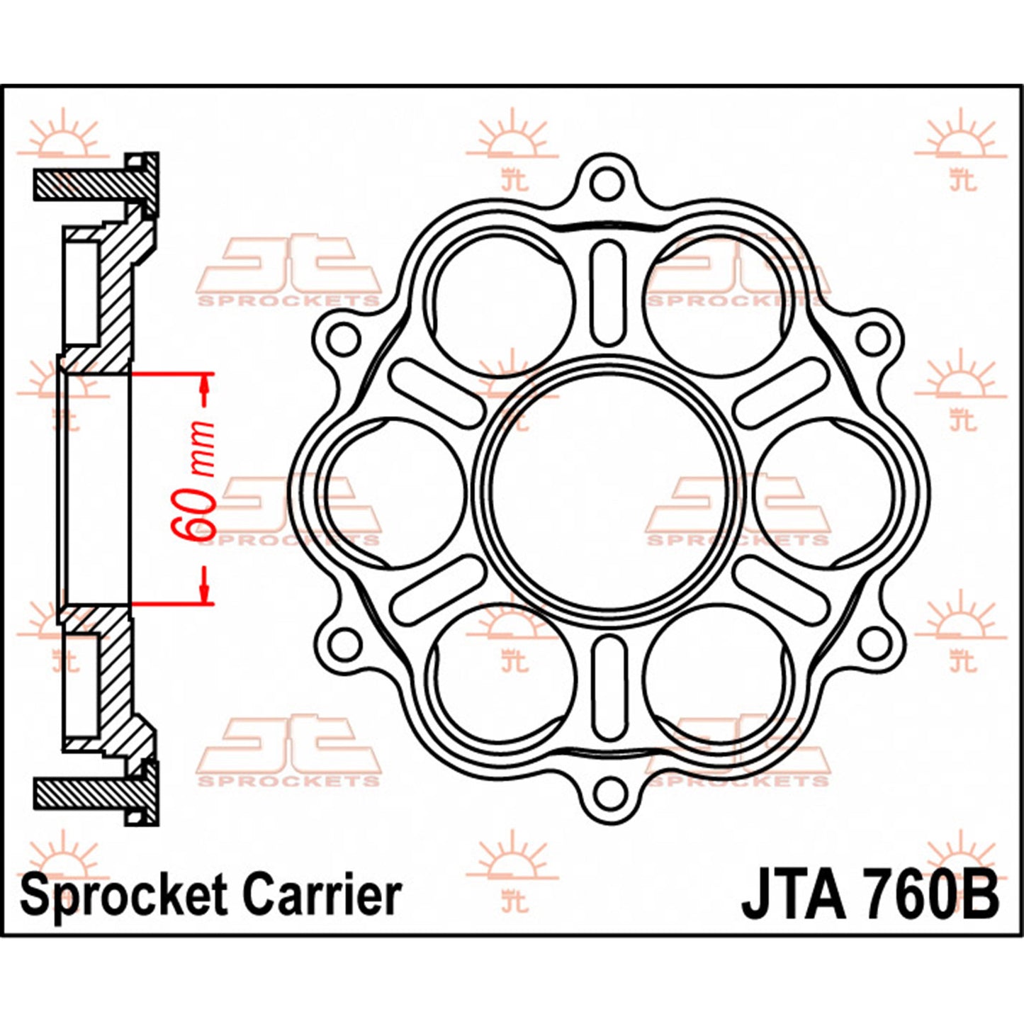 JTA760B Sprocket Carrier