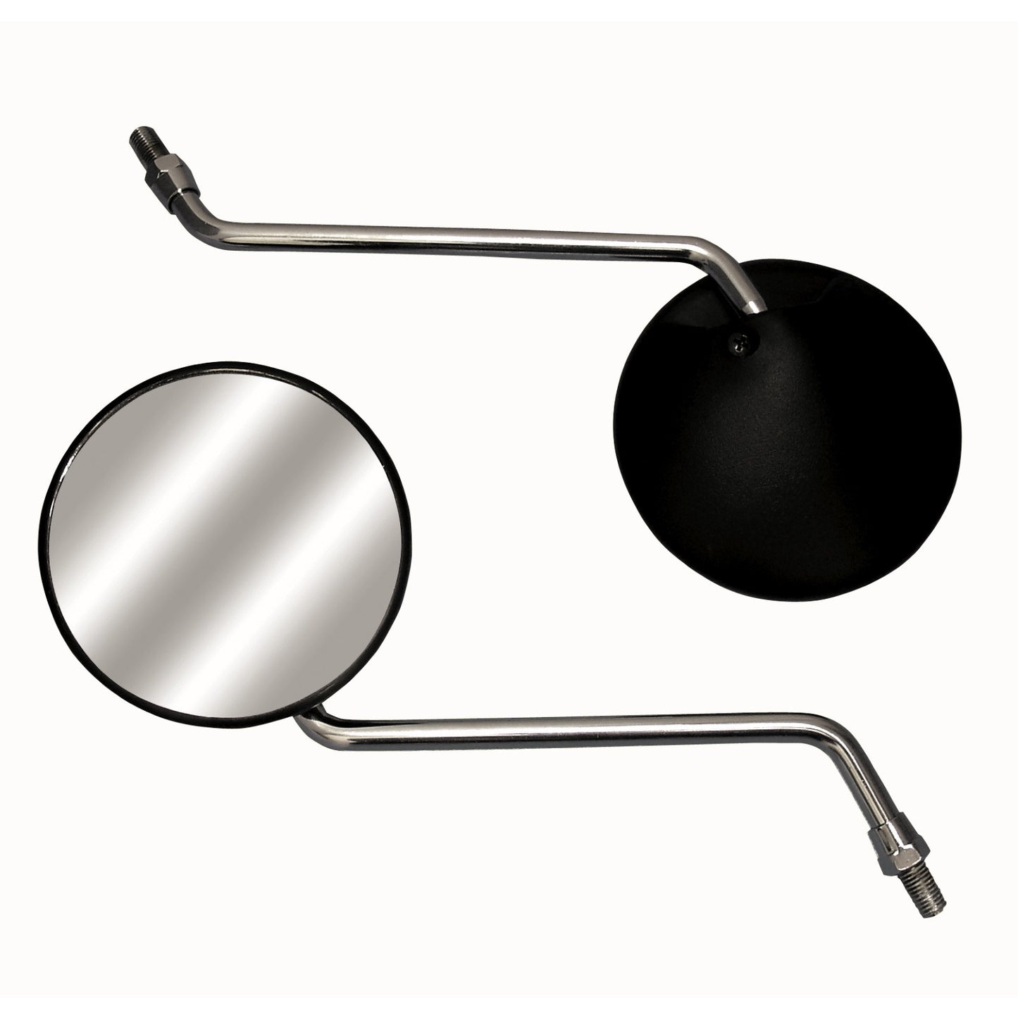Uni Round Head R/H Mirror Black 10mm
