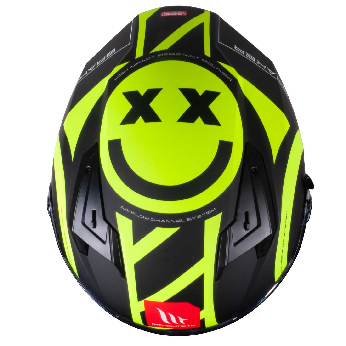 MT Braker SV Inox A3 Matt Black Yellow Full Face Helmet