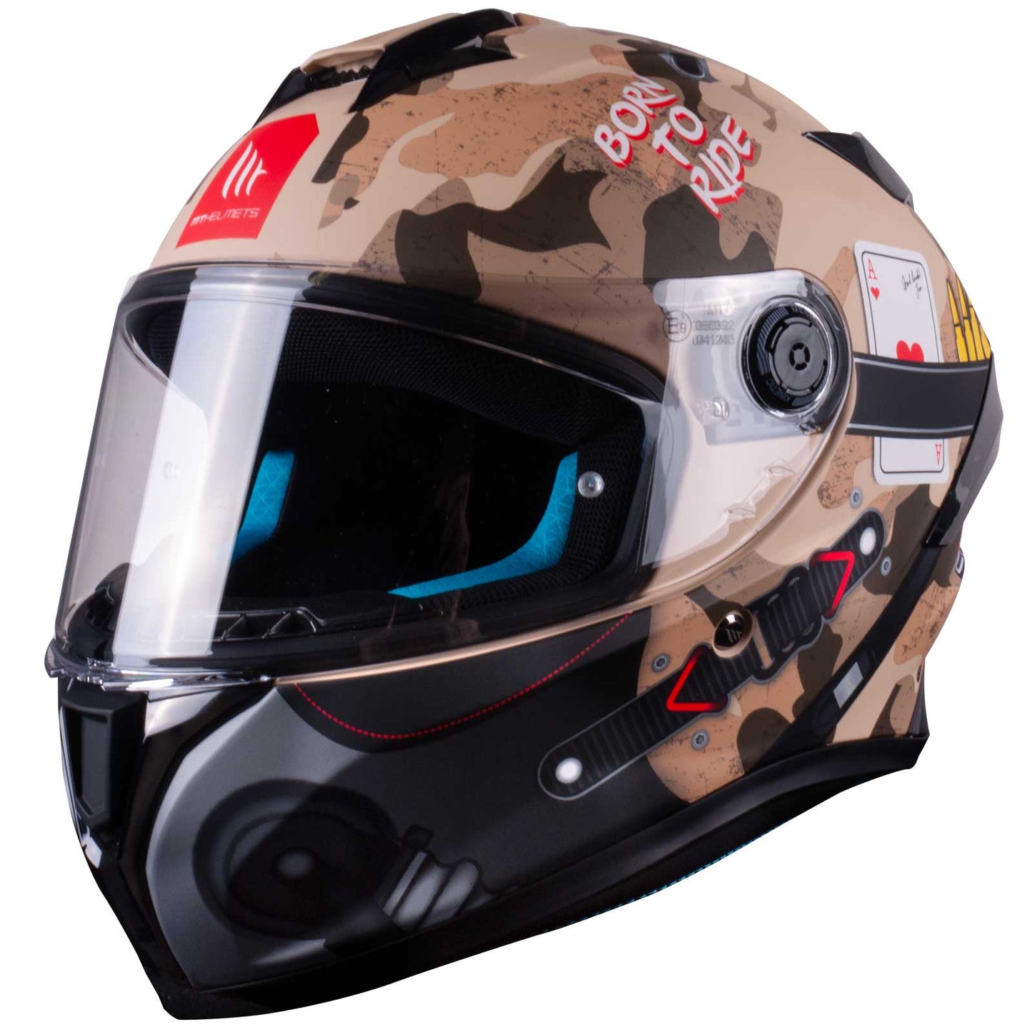 MT Targo S Patton A2 Matt Sand Camo Full Face Helmet