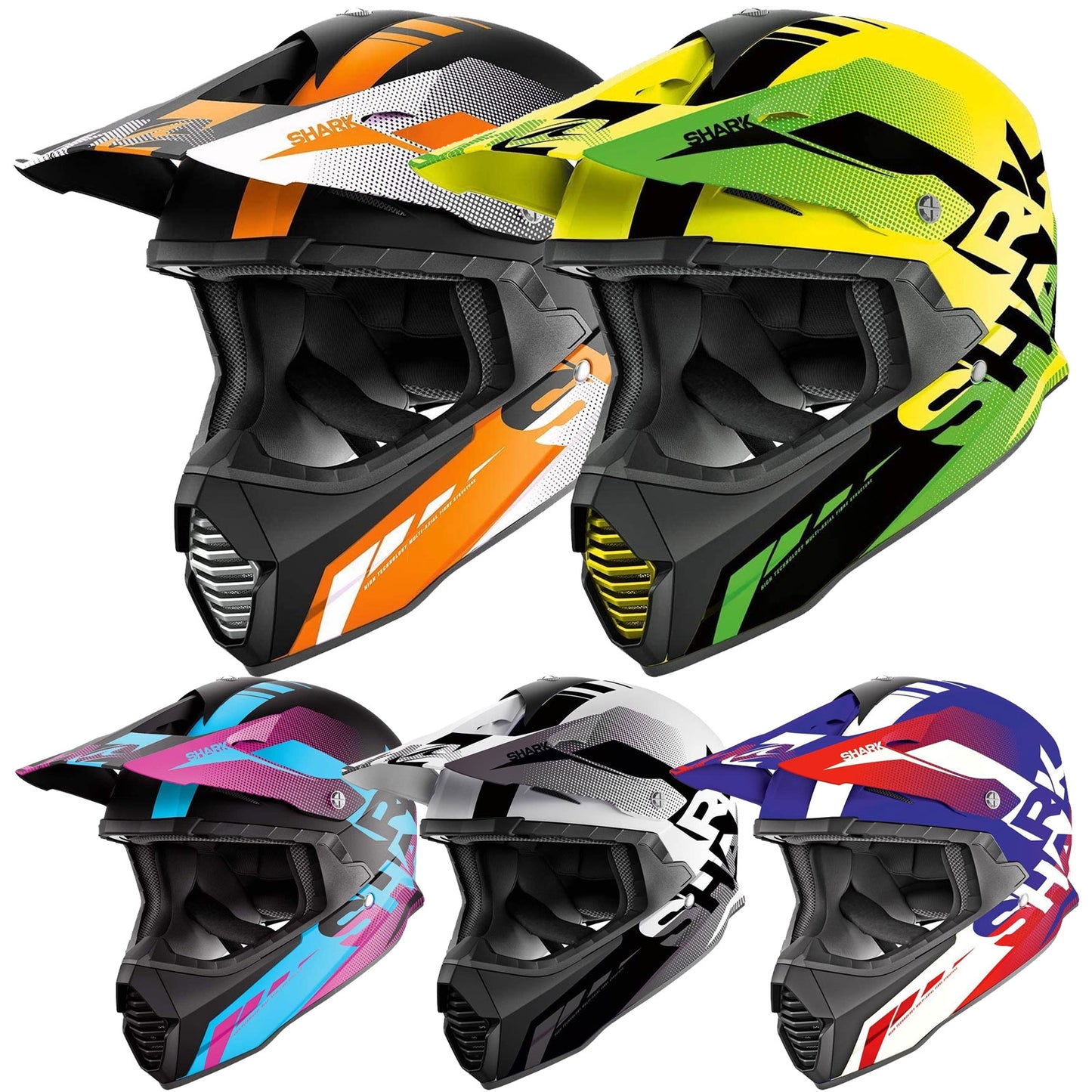 Shark Varial Anger Motocross Helmet
