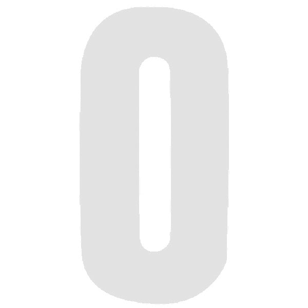 6in No0 White Adhesive Number