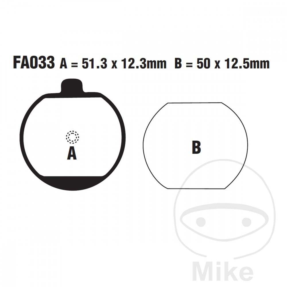 FA033 EBC Standard Organic Brake Pads