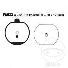 FA033 EBC Standard Organic Brake Pads