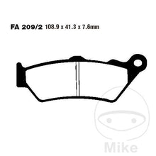 FA209 V EBC V-Pads Semi-Sintered Brake Pads