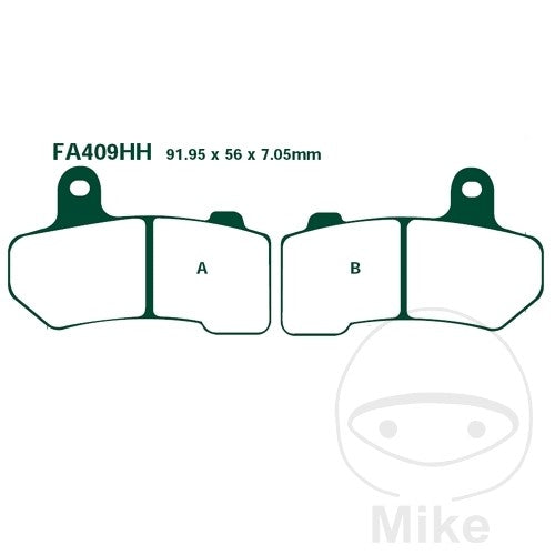 FA409 HH EBC Double-H Sintered Brake Pads
