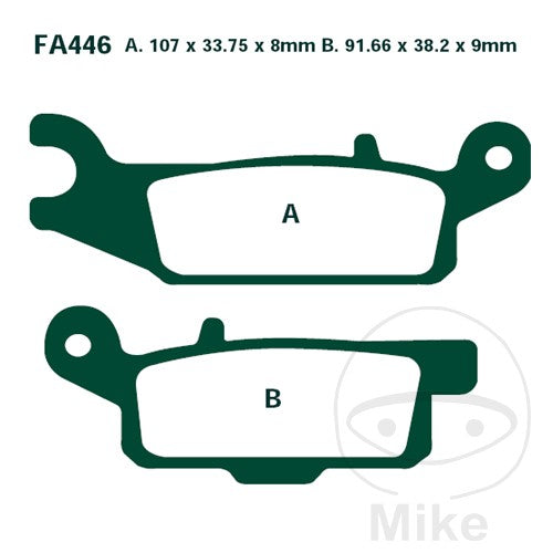FA446 R EBC ATV & Dirt Sintered Brake Pads