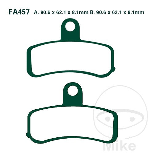 FA457 HH EBC Double-H Sintered Brake Pads
