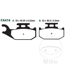 FA414 R EBC ATV & Dirt Sintered Brake Pads