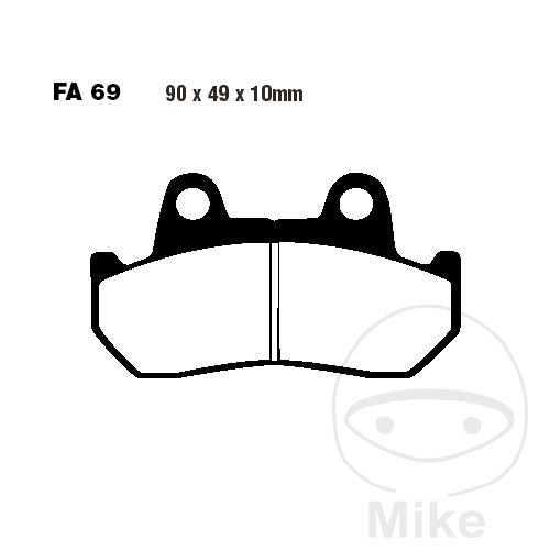 FA069 HH EBC Double-H Sintered Brake Pads