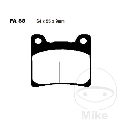 FA088 EBC Standard Organic Brake Pads