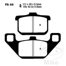 FA085 HH EBC Double-H Sintered Brake Pads