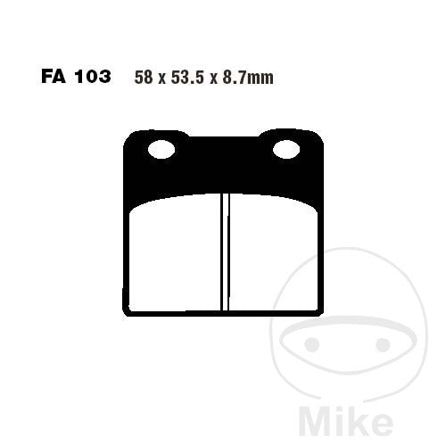 FA103 HH EBC Double-H Sintered Brake Pads