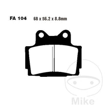 FA104 EBC Standard Organic Brake Pads