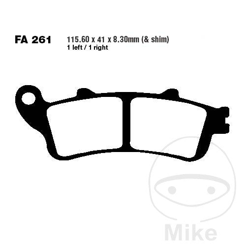 FA261 HH EBC Double-H Sintered Brake Pads