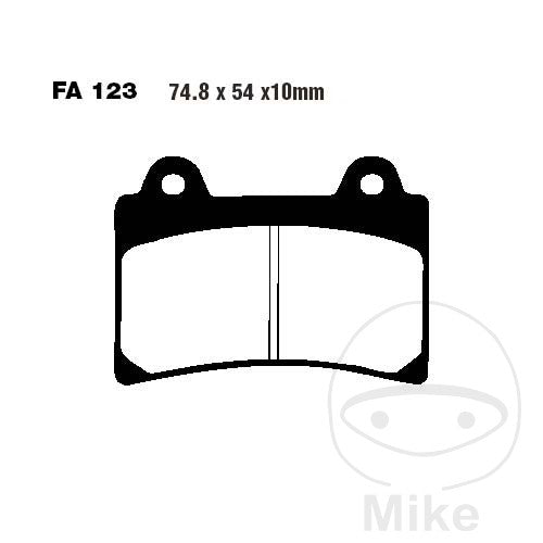 FA123 EBC Standard Organic Brake Pads