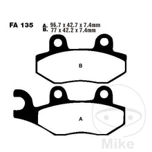 FA135 TT EBC Carbon Organic Brake Pads