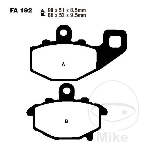 FA192 HH EBC Double-H Sintered Brake Pads