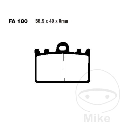 FA180 HH EBC Double-H Sintered Brake Pads