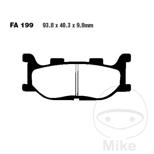FA199 HH EBC Double-H Sintered Brake Pads