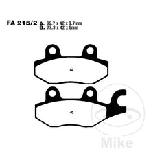 FA215/2 HH EBC Double-H Sintered Brake Pads