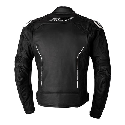 RST S1 Leather Jacket Black White