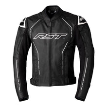 RST S1 Leather Jacket Black White