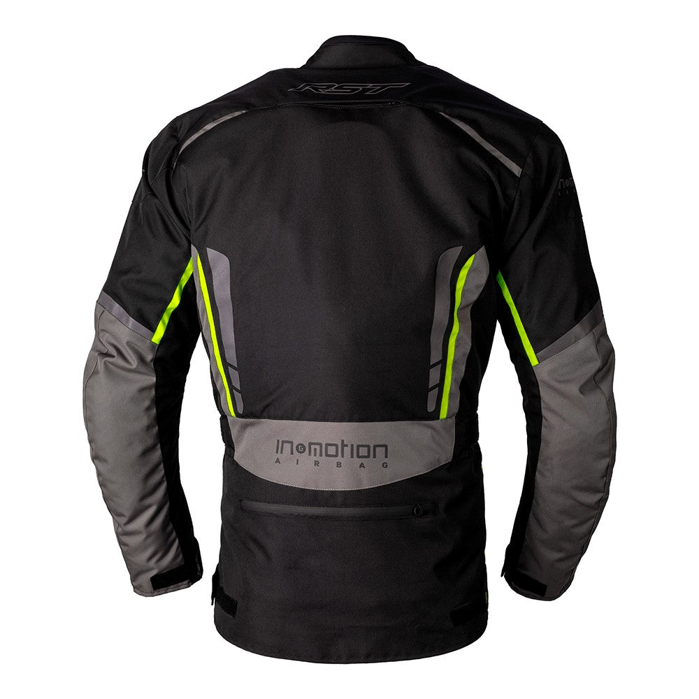 RST Axiom Plus Airbag Jacket Black Grey Flo Yellow