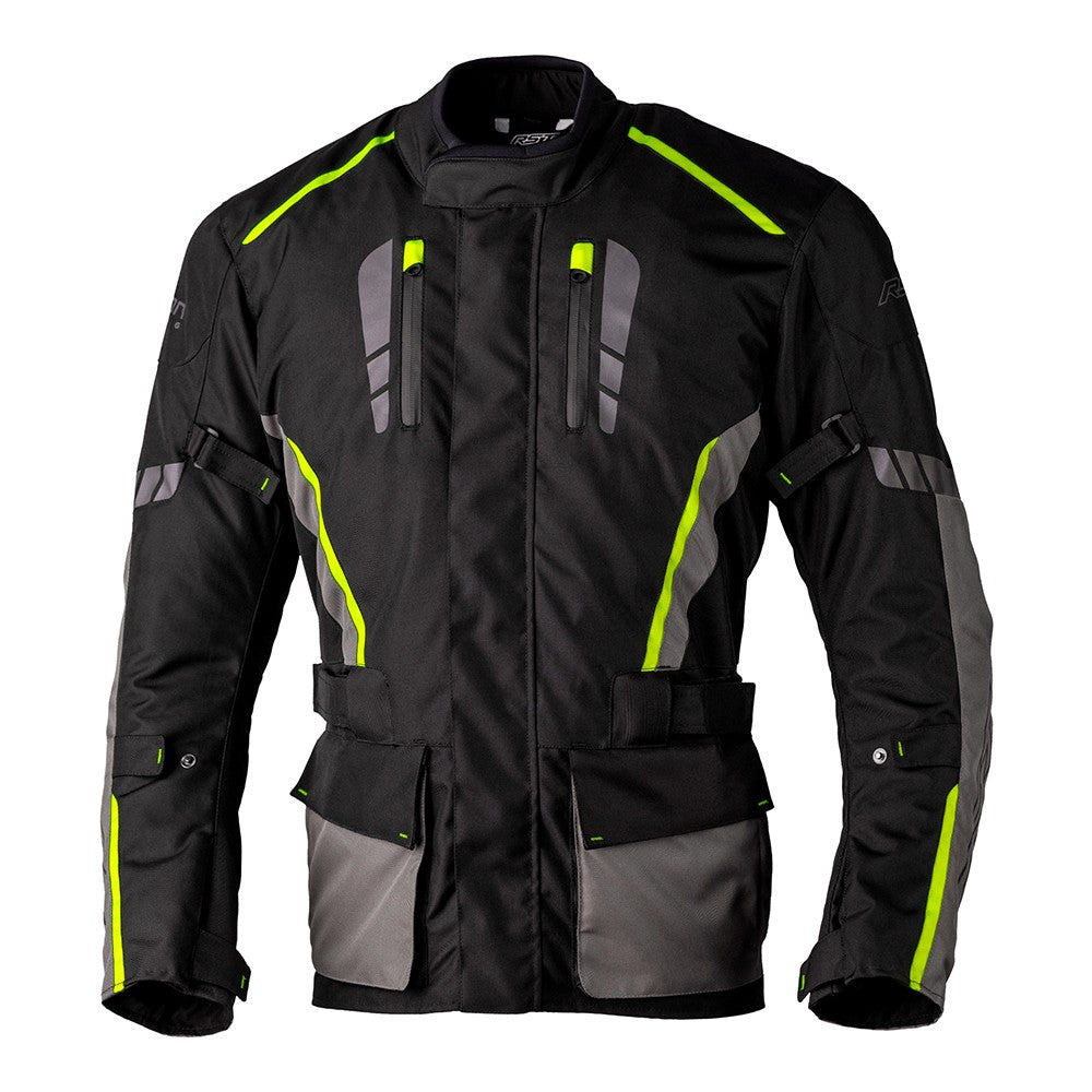 RST Axiom Plus Airbag Jacket Black Grey Flo Yellow