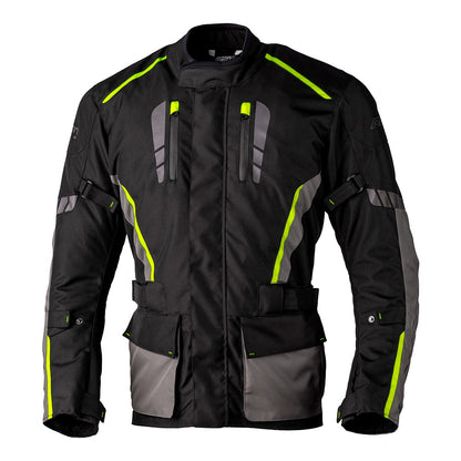RST Axiom Plus Airbag Jacket Black Grey Flo Yellow